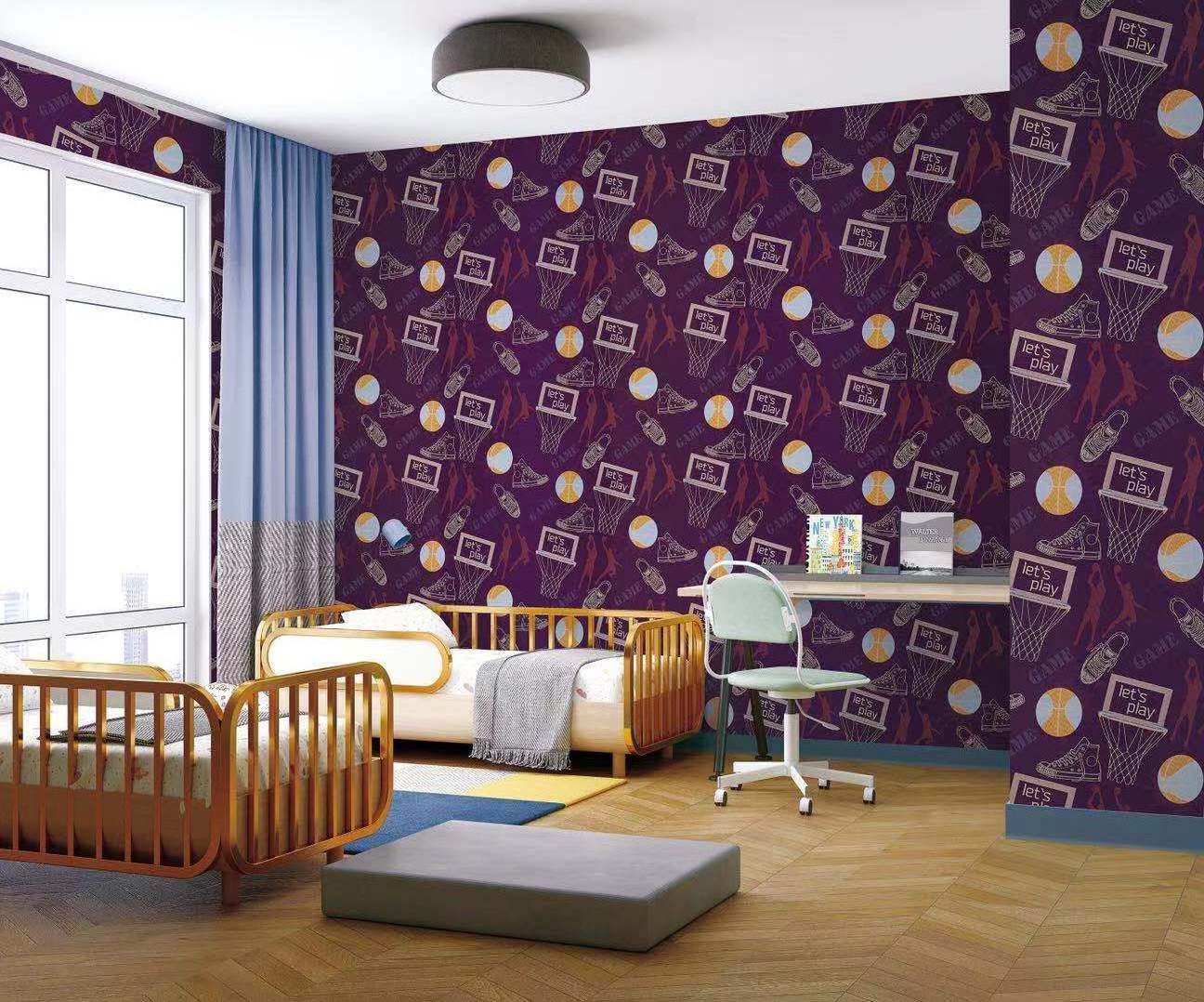 China factory Children room cartoon mural 3d wallpaper custom printing vinyl Waterproof Wallpaper/ Wall Paper