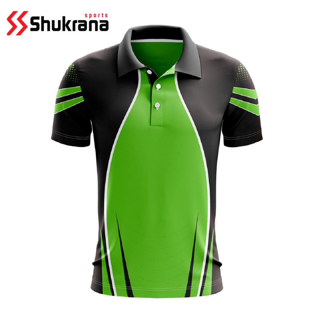 Wholesales Custom Print Team Name Sublimated New Style Design Cricket Shirts Breathable Sporty T Shirt Cricket Jersey