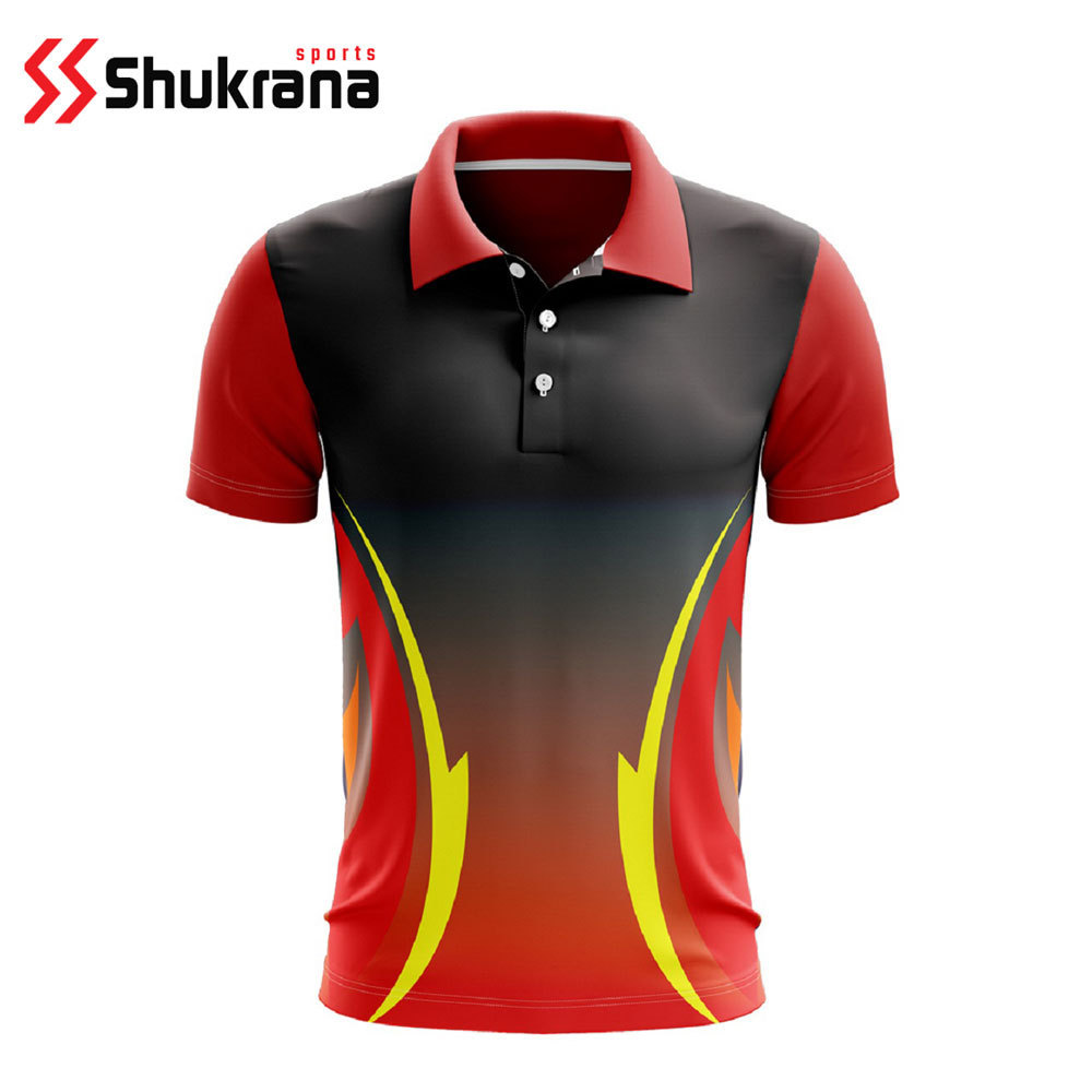 Wholesales Custom Print Team Name Sublimated New Style Design Cricket Shirts Breathable Sporty T Shirt Cricket Jersey