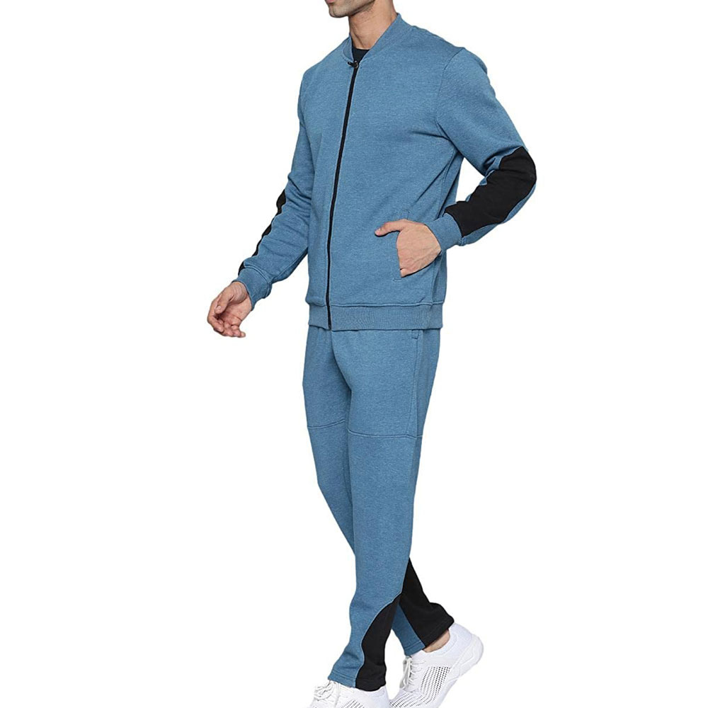 Men Zipper Tracksuit Fitness Running Jogger Blank Oversized Man Cotton Jogging Casual Sweat suits For Men OEM Service