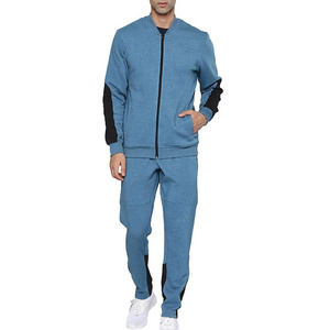 Men Zipper Tracksuit Fitness Running Jogger Blank Oversized Man Cotton Jogging Casual Sweat suits For Men OEM Service