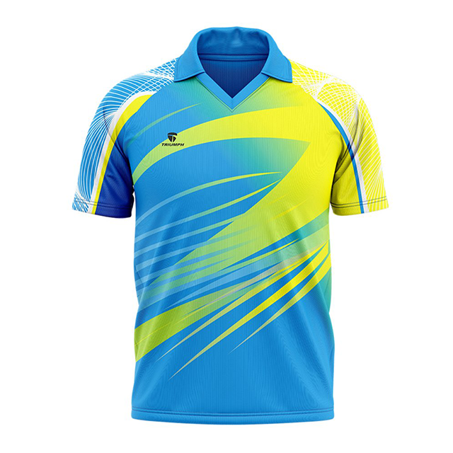 Wholesales Custom Print Team Name Sublimated New Style Design Cricket Shirts Breathable Sporty T Shirt Cricket Jersey