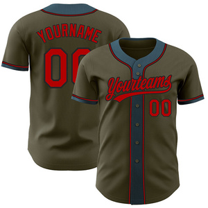 Custom logo Button Up Embroidery Baseball Jersey shirts Tops Manufacturer For Men's quick dry breathable Baseball jerseys