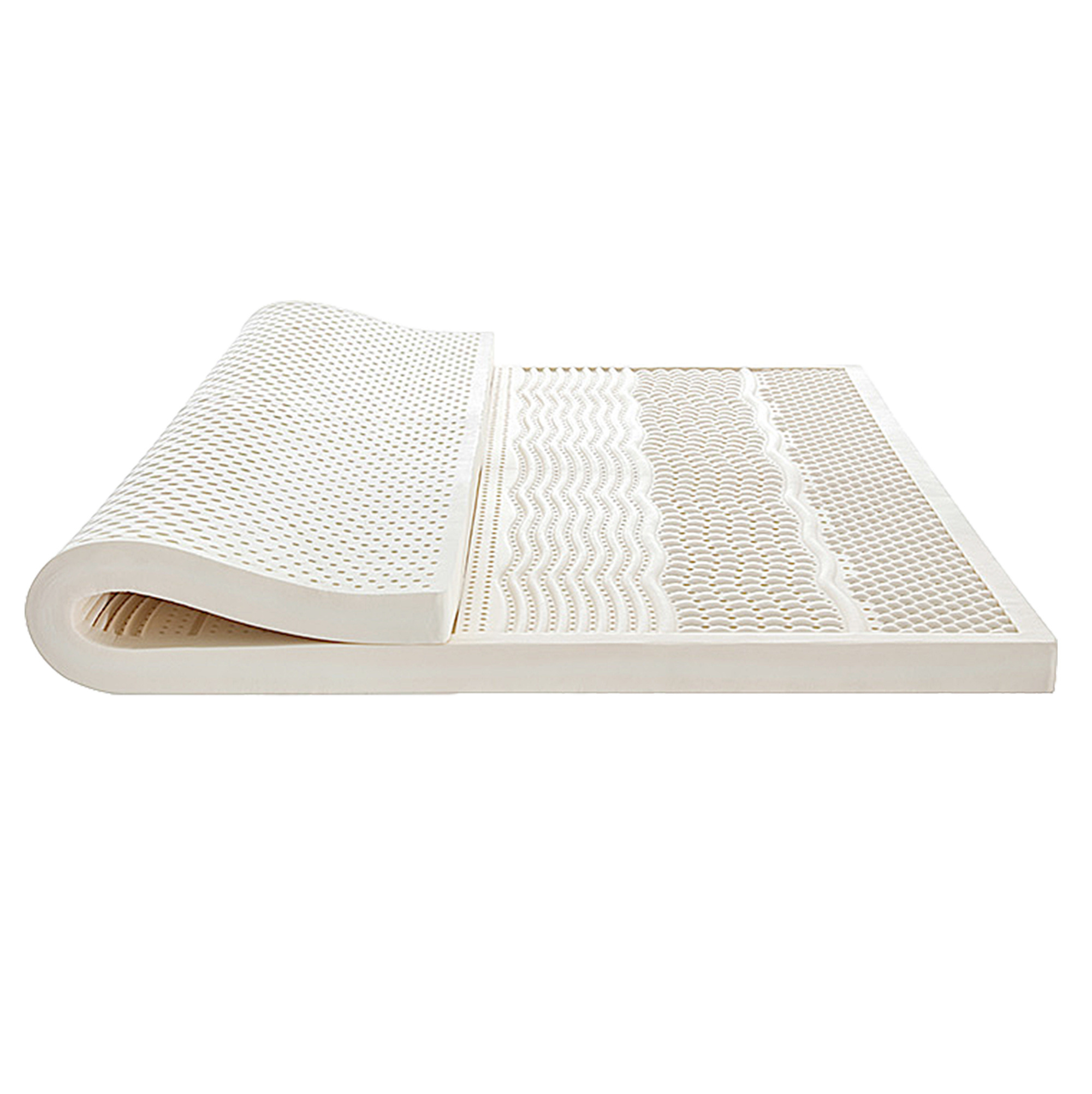 Hot Sale 100% Natural Latex Mattress Massage Zone King Size Queen Size Mattress