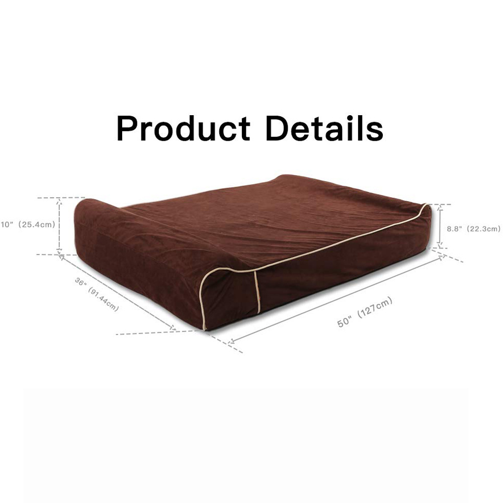 Manufacturer Direct Sale Large Pet Beds Memory Foam, Orthopedic Pet Beds Luxury Dog Bed for Large Dogs