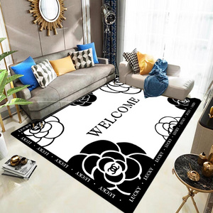 custom logo Living Machine Washable Rug Vintage Design Washable Area Rugs with Non Slip Rugs for Living Room Bedroom Traditional