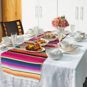 Mexican table runner blanket rainbow blanket  bed runner tablecloth picnic mat picnic blanket sofa