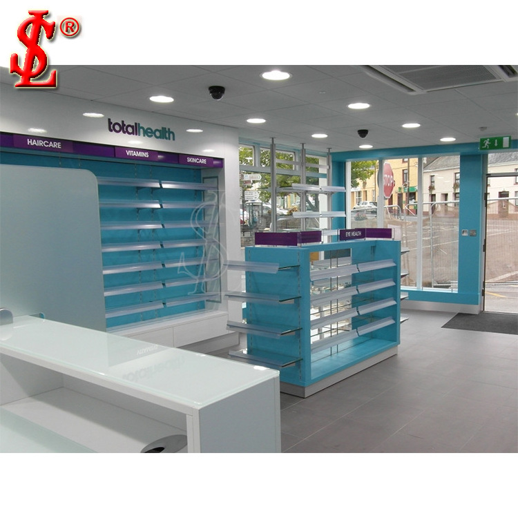 Pharmacy Gondola Wooden Pharmacy Shelves Pharmacy Shop Fitting