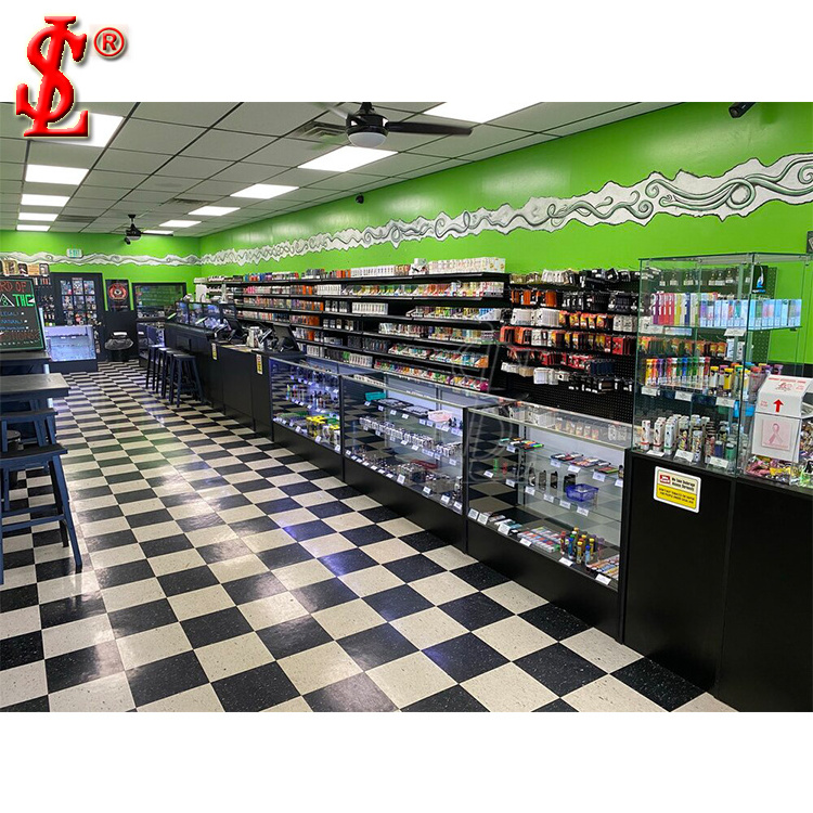 New Arrival Decoration Interior Shops Showroom Furniture Retail Store Mall Kiosk Ideas Smoke Cigarette Shop Design