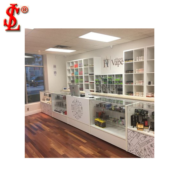 New Arrival Decoration Interior Shops Showroom Furniture Retail Store Mall Kiosk Ideas Smoke Cigarette Shop Design