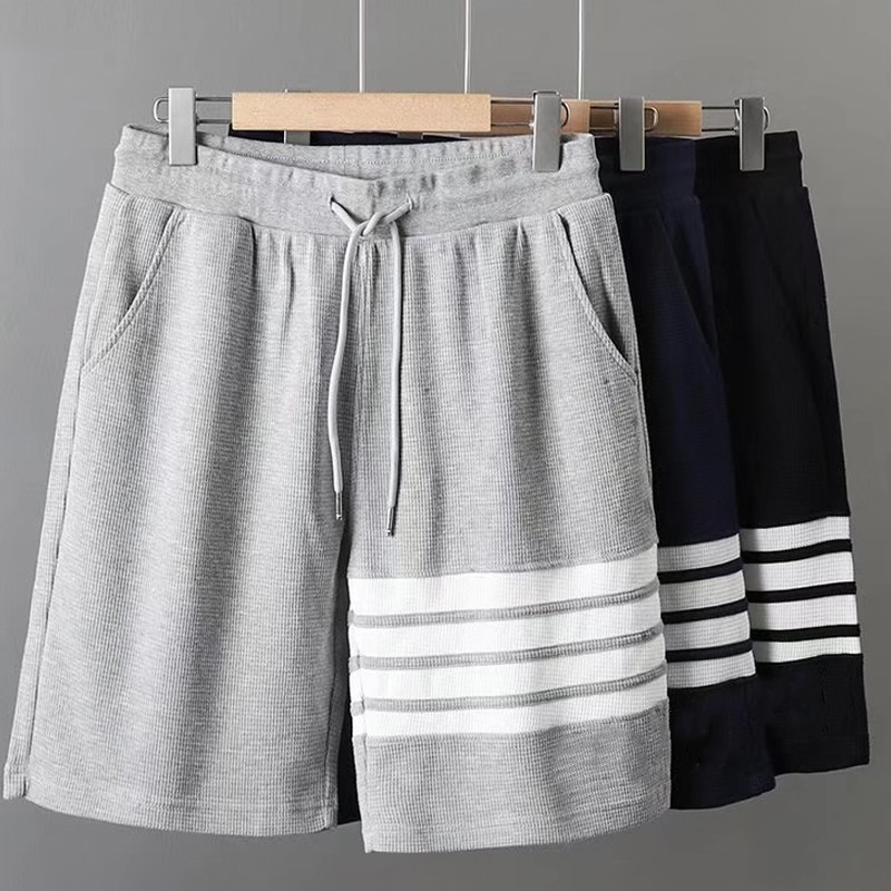 SHULIQI Wholesale Plain Streetwear Drawstring Blank Heavy  Cotton Jogger Shorts Men Cotton Fleece Sweat Shorts