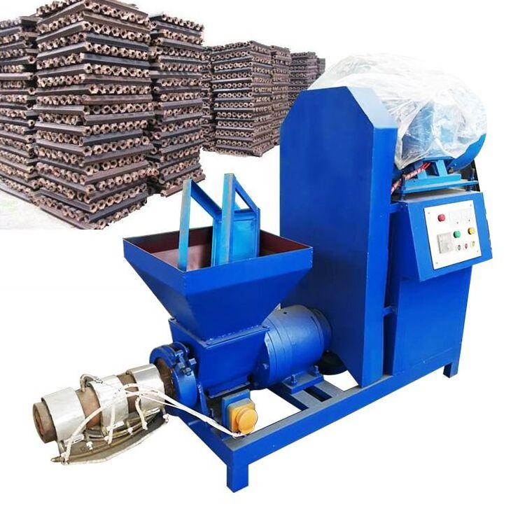 sawdust briquette compression machine 300kg/h Small Wood Sawdust Charcoal Briquette Making Machine