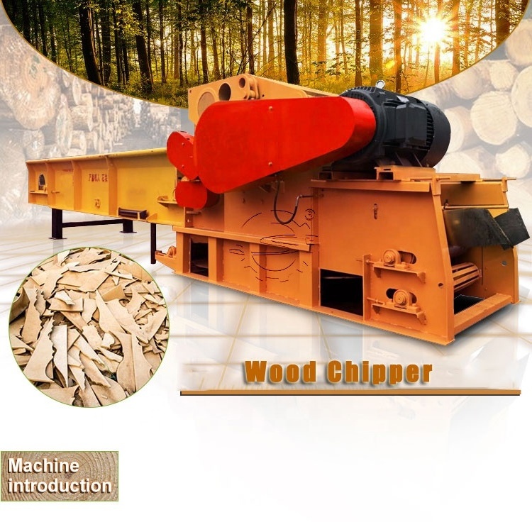 Shuliy 12 inch waste wood drum wood chipper machine for sale diesel engine