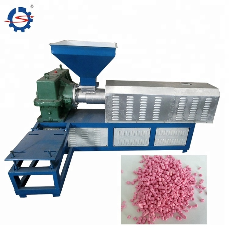 Waste PET/PP/PE/HDPE plastic recycle pellet making machine