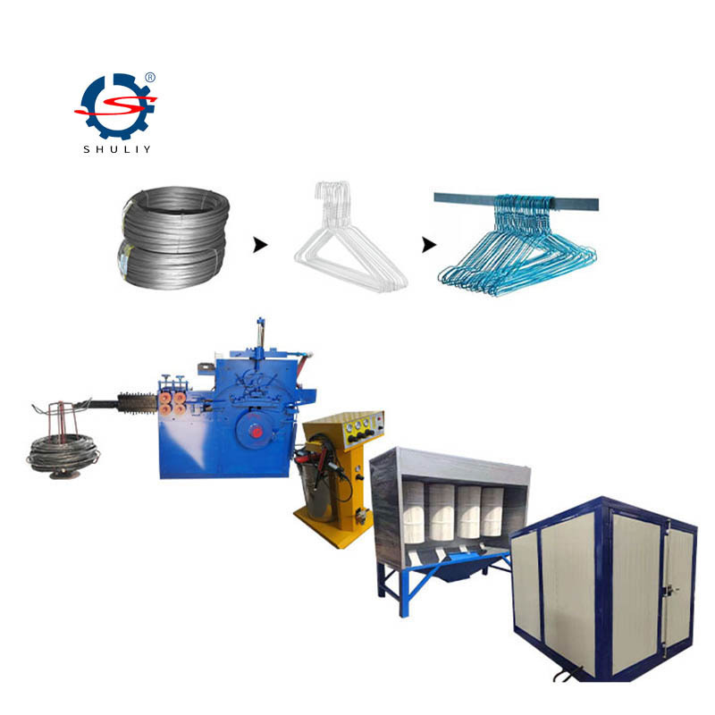 High speed automatic clothes garment hanger making machine for metal processing production line