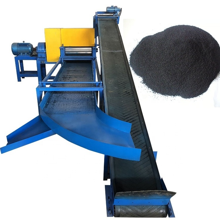 waste tire stripping machine rubber granules making line rubber powder machine