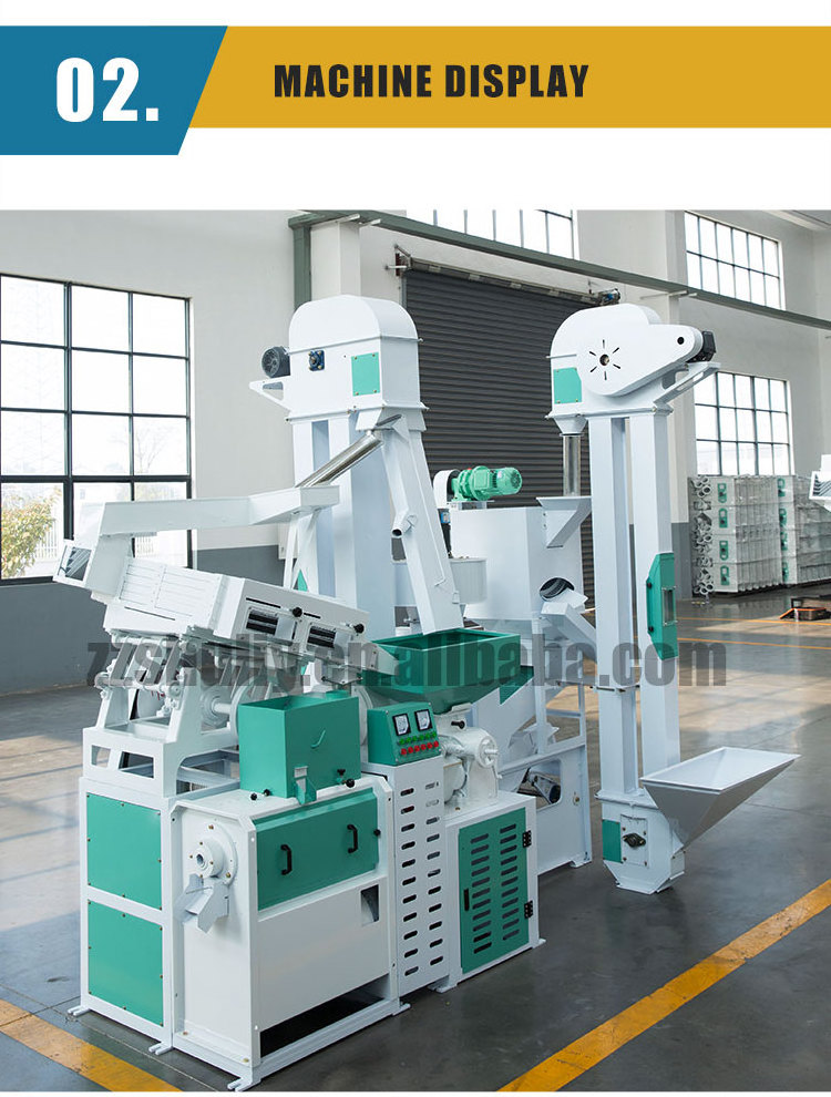 Combined Commercial Rice Milling Machine Complete Set Combined Rice Mill Machine For Sale South Korea