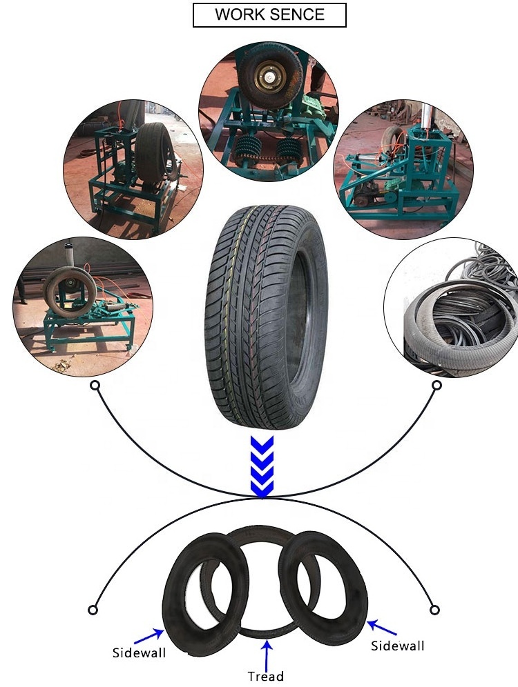 Shuliy Tire sidewall cutting machine tire strip cutter used tyre recycling machine for rubber powder