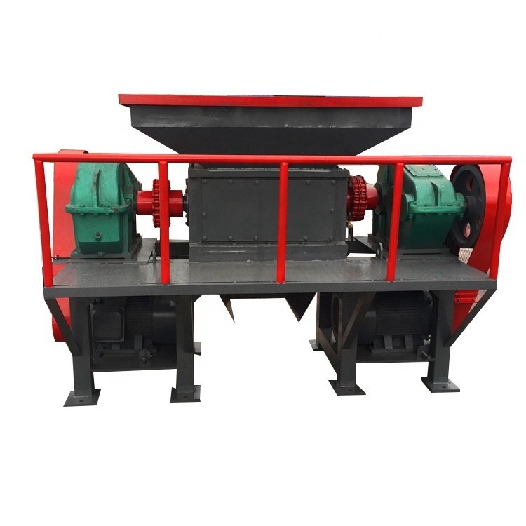 high efficient double shaft wood pallet shredder for sale/ industrial wood shredder price/wood chip shredder