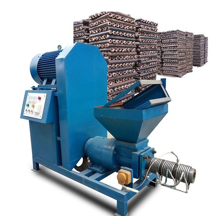 sawdust briquette compression machine 300kg/h Small Wood Sawdust Charcoal Briquette Making Machine