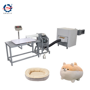 Hot sale flush toy cushion stuffing machine pillow filling machine