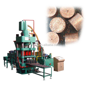 hydraulic aluminium chips metal block briquetting iron ore fines briquette press machine