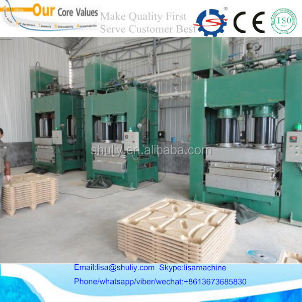 Euro compressed press sawdust wood pallet pressing hydraulic machine