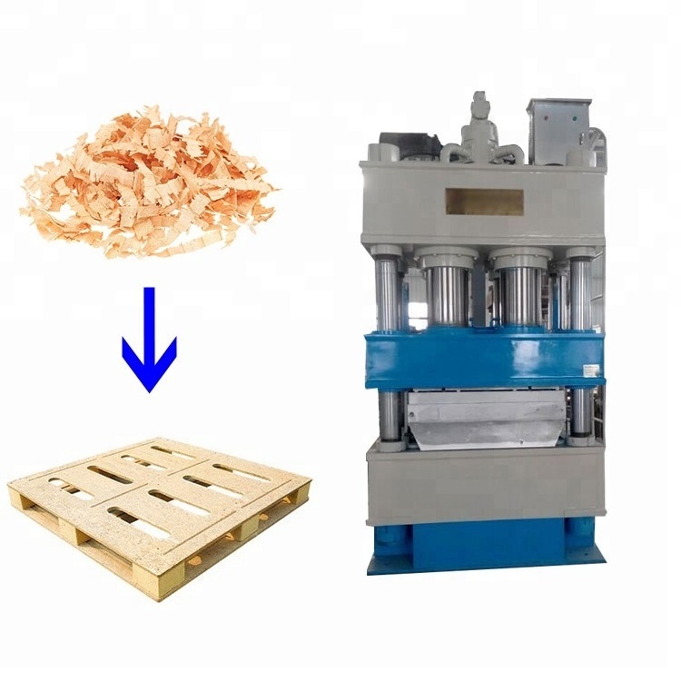 Euro compressed press sawdust wood pallet pressing hydraulic machine