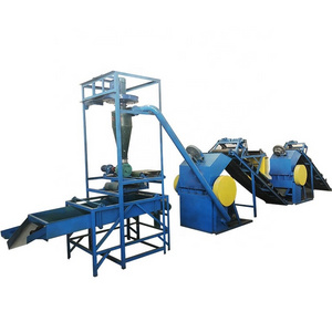 Full automatic waste tire shredding crushing rubber powder grinding machine