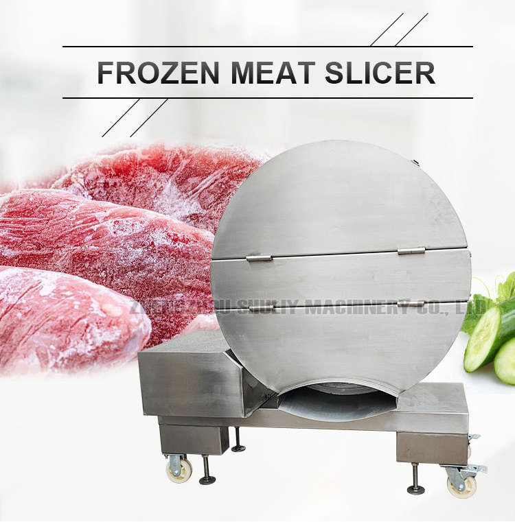 High performance commercial frozen slicer cutting machine meat