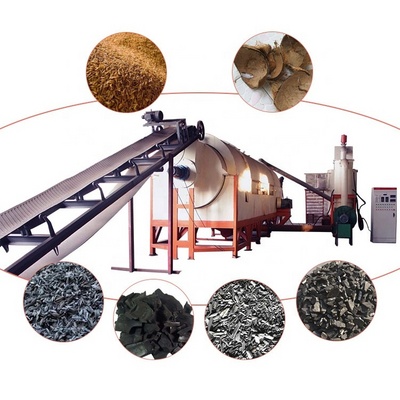 Continuous Activated Carbon Rotary Kiln For Making Activated Carbon Charcoal Rice Husk Carbonization Stove