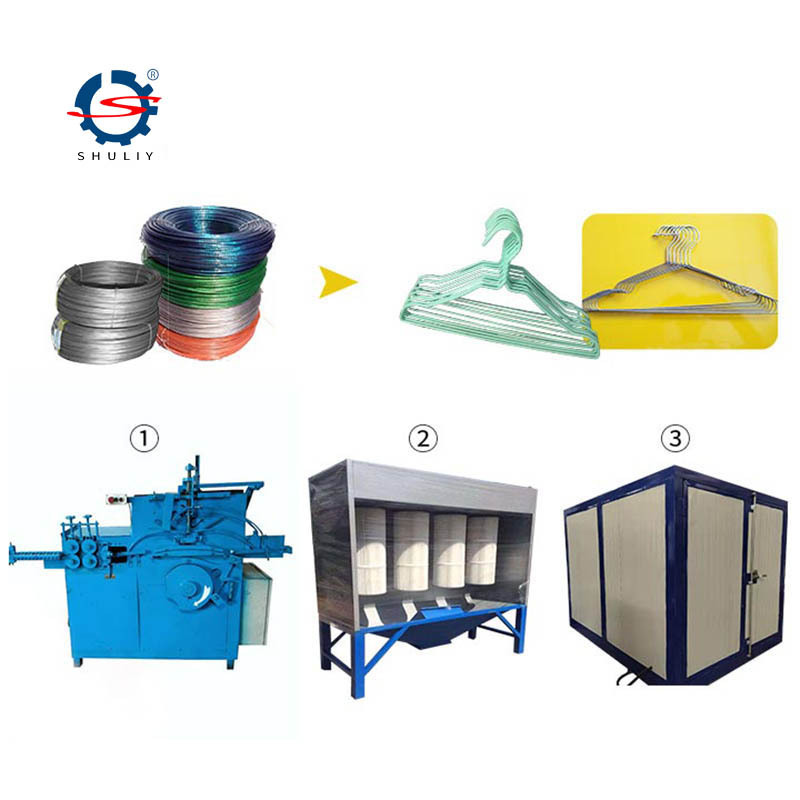 High speed automatic clothes garment hanger making machine for metal processing production line