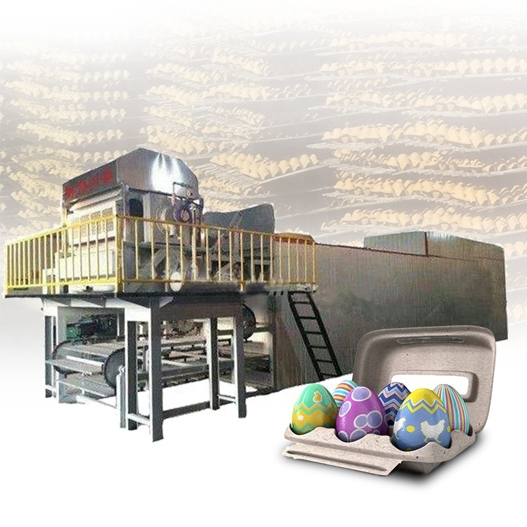 Shuliy Semi Automatic Egg Tray Making Production Line  Paper Pulp Fruit Tray Machine