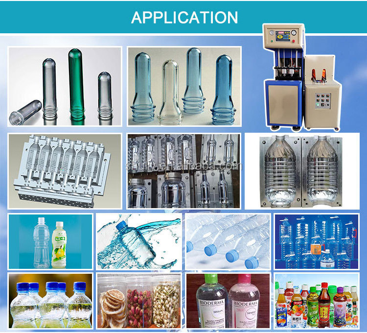 custom design semi-automatic preform pet plastic bottle blowing blow molding machine high speed