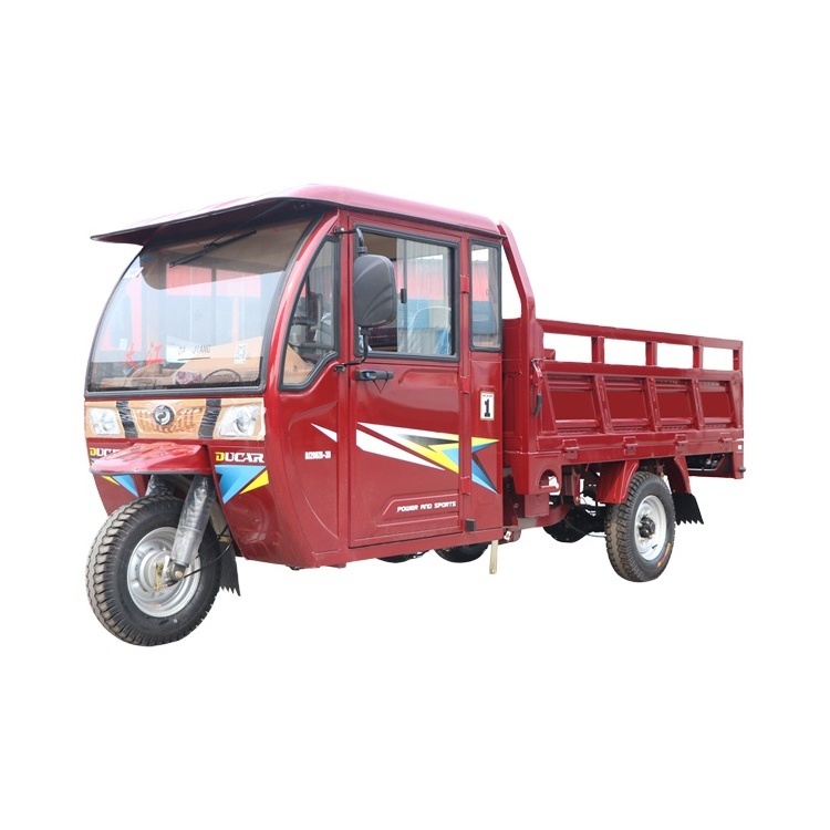 Cargo tricycle with cabin 3 wheel tricycle heavy load Motorized tricycle