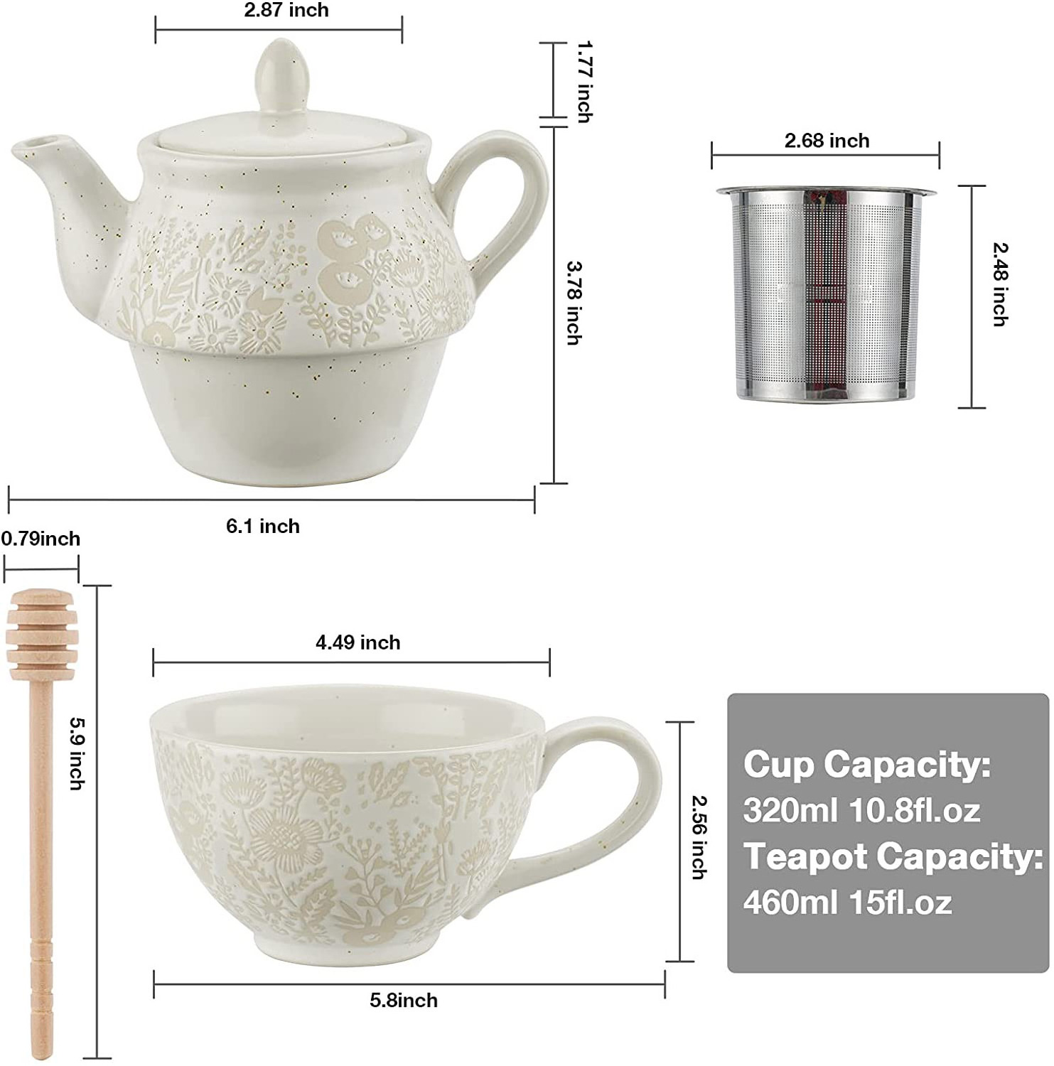 Elegant Drinkware Bone China Tea Pot Sets for One British Classic Tableware Afternoon Tea Set