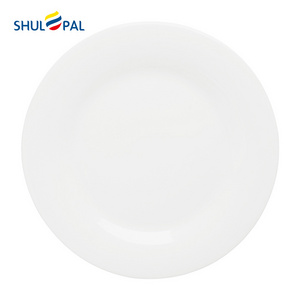 Opal Glassware Custom 11" High Quality Round Heat Resistant Opal Glass Dinner Plate for Home Use