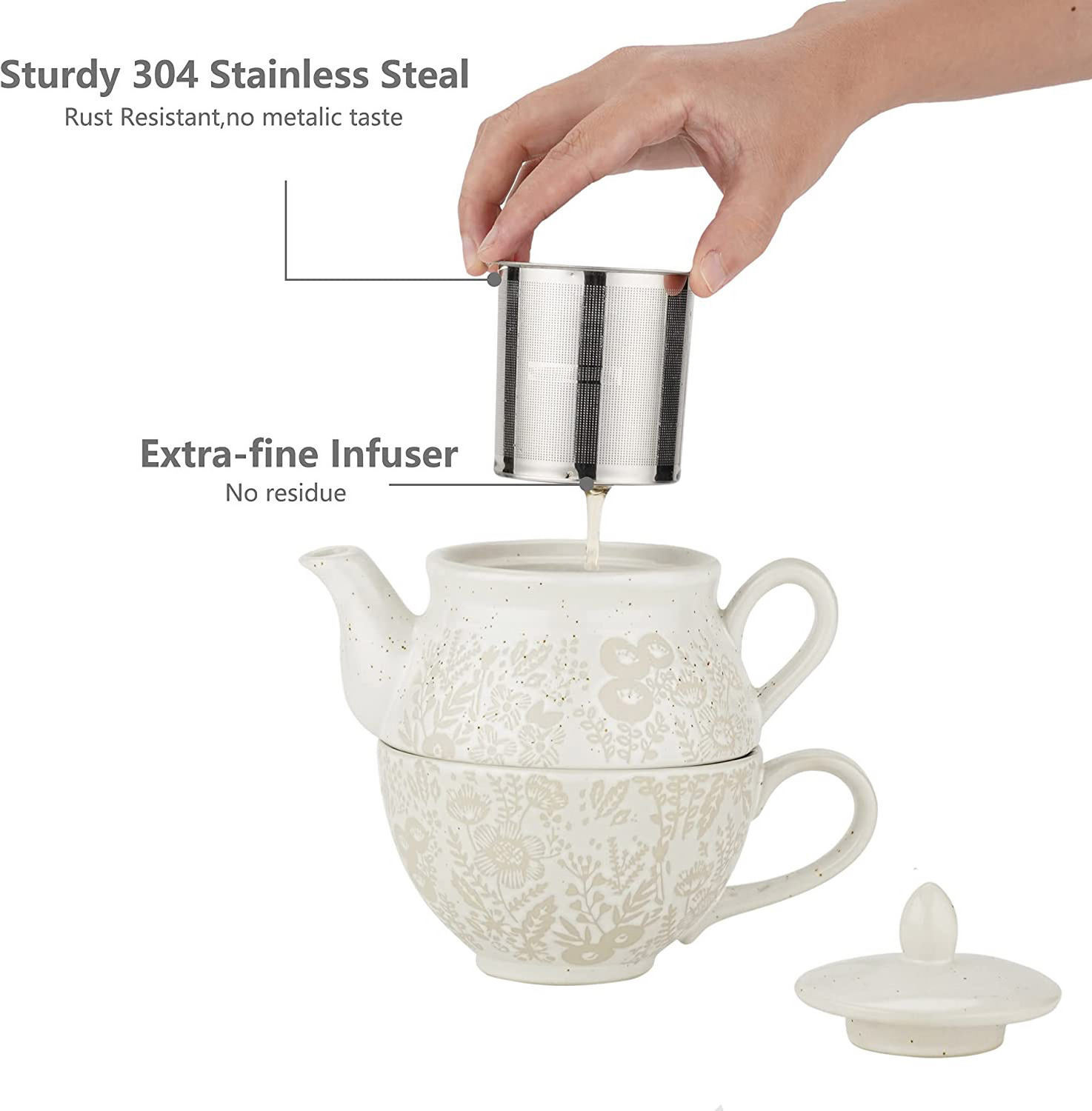 Elegant Drinkware Bone China Tea Pot Sets for One British Classic Tableware Afternoon Tea Set