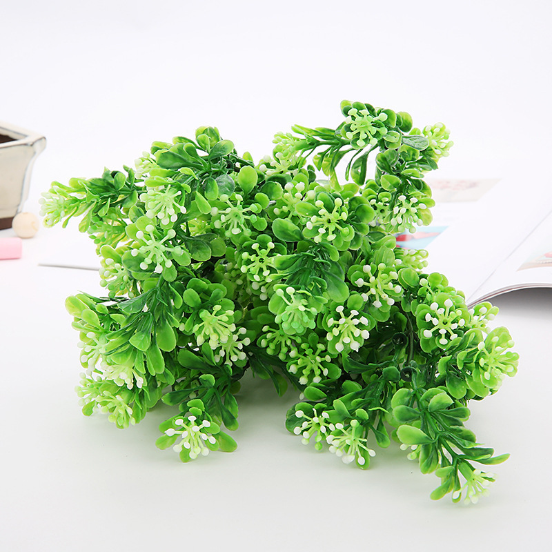 Factory direct sale plastic flower artificial plant potted for plant wall decoration