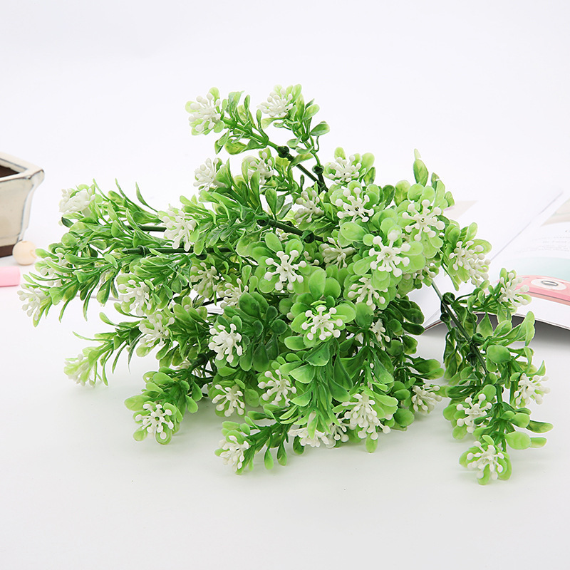 Factory direct sale plastic flower artificial plant potted for plant wall decoration