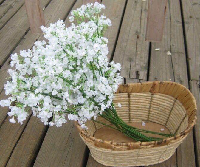 Wedding Home All Occassion 40cm Length Silk Material Babys Breath Artificial Flower