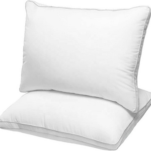 White 100% Cotton 300T Hotel Pillow Protector Cover Pillow Case with Zipper