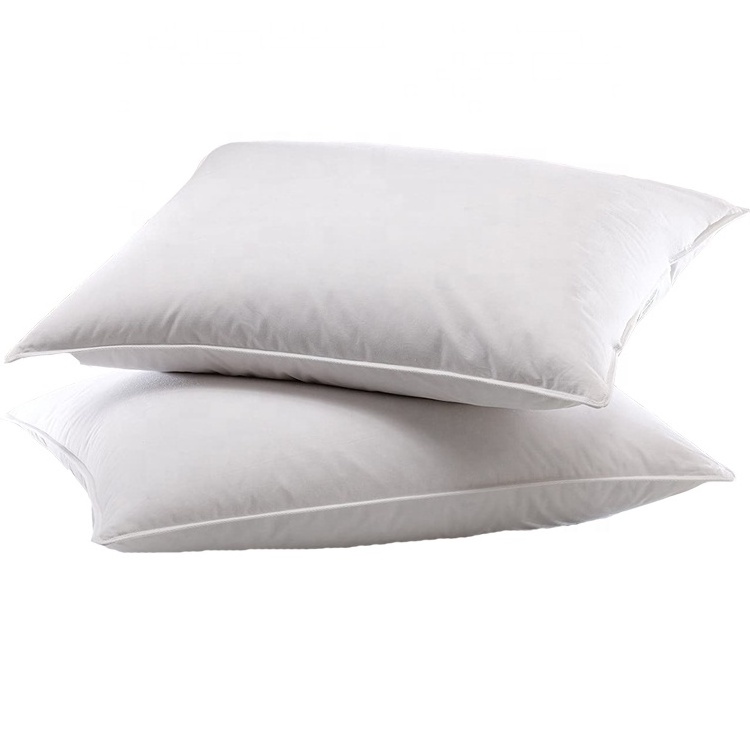 White 100% Cotton 300T Hotel Pillow Protector Cover Pillow Case with Zipper