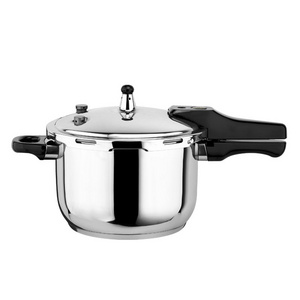 Hot sell Gas and Induction Cooker polished pot stainless steel pressure cooker  with bakelite handle