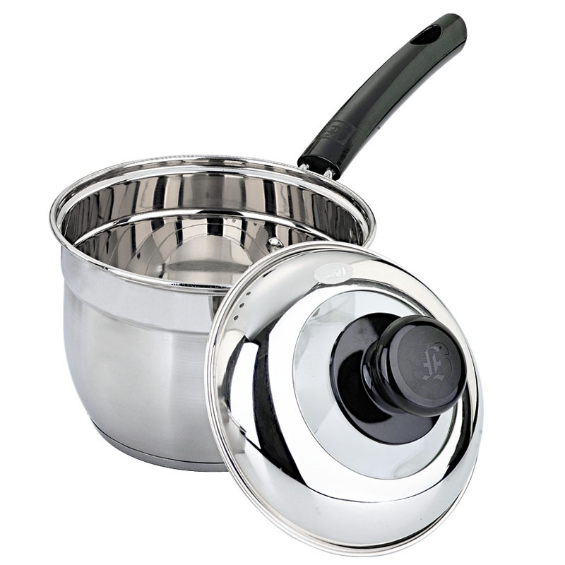 Milk Boiling Pot Commercial Cooking Pot for Kitchen Stainless Steel 16CM Soup & Stock Pots Metal Eco-friendly