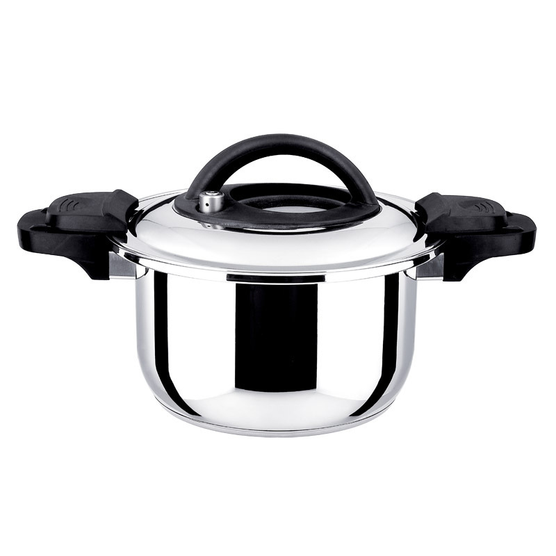 22CM/4.6L SHUNFA Stainless Steel Cookware Low Commercial Pressure Cooker large  pressure cooker (with see-through lid)