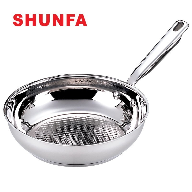 Shunfa Kitchen Cookware 12-pc stainless steel non-stick cookware set copper bottom stainless steel cookware set