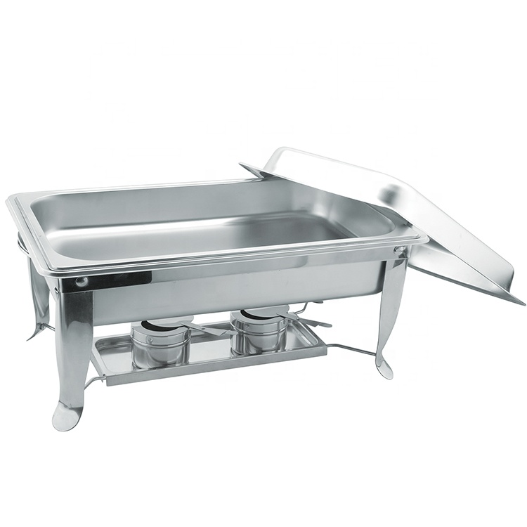 Factory Price Hotel Catering Supplies 9L Stainless Steel Chafing Dish Buffet Food Warmers chafing dish buffet set for sale