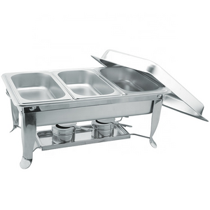 Factory Price Hotel Catering Supplies 9L Stainless Steel Chafing Dish Buffet Food Warmers chafing dish buffet set for sale