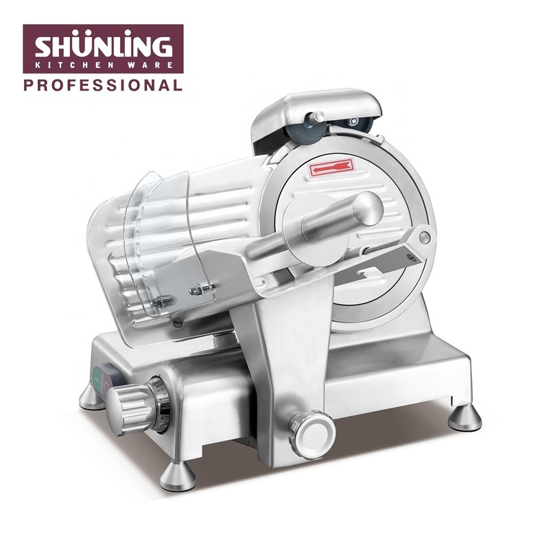 Commercial fresh plastic hand operated meat slicer